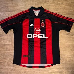 2000-2001 vintage AC Milan authentic men’s soccer jersey